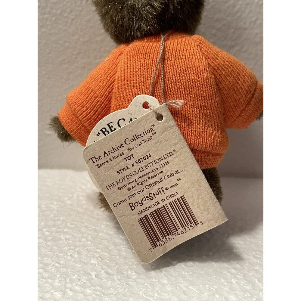 Boyds Mini Message Bear TOT Trick or Treat Style #567024 With Tags Collectible